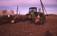 Zone Till in a Farm Field.