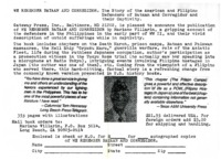 Order form for the book; We Remember Bataan and Corregidor.