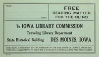 Return Postage: Books for the Blind