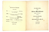 1912 Albion School Graduation Invite