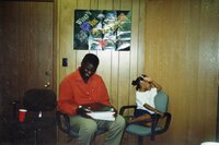 2000  J.B. Martin and daughter Jaria at JB's going away party