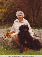 Elizabeth Burden with dogs