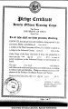 ROTC Infantry pledge certificate, The University of Iowa, April 18, 1933