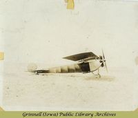 Billy Robinson's monoplane, sideview 