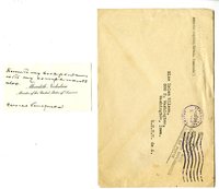 Meredith Nicholson, Minister of the United States of America; handwritten on the card to Helen Patricia (Patsy) Wilson exchanging bookplates. 