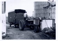 Wayne Meyer filling silo, 1967
