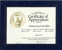 Certificate of Appreciation