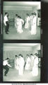 Students in kimonos dancing at a house party, March 1968