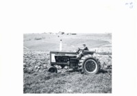 T.J. Dunne plowing contour strip, 1966