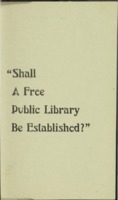 Shall A Free Public Library Be Established?