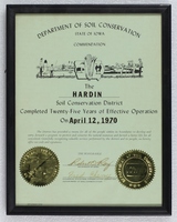 Hardin County Soil and Water Conservation District twenty-five years of effective operation, 1970