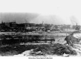 Interurban tracks to campus, Iowa City, Iowa, ca. 1914