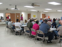 2010 Benita Grooms and Tonya Lanz talk about 2008 Oakville flood on  a State Soil Conservation Committee tour.