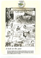 Button and cartoon, National Corn Husking Contest, 1931