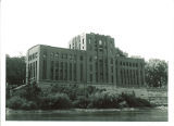 River view of Hydraulics Laboratory, the University of Iowa, circa 1933