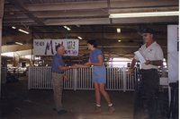 1999 Virgil Massner of Mediapolis receives Goodyear Cooperator of the Year Award 