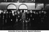 Honorary Cadet Colonel and Cadet Commander at military dance, Iowa Memorial Union, The University of Iowa, 1931