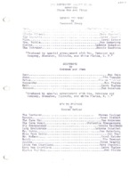 Program for three one-act plays