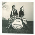 Scottish Highlanders with drum, The University of Iowa, 1950s