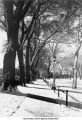 Pentacrest under snow, The University of Iowa, November 10, 1947