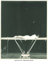 Gymnast using trampoline, The University of Iowa, 1950s