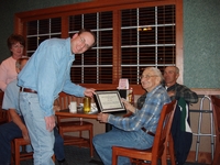  2004 Woodland Owner of the Year - Clifford Hinson received his award from Chairperson Todd Heckenberg 