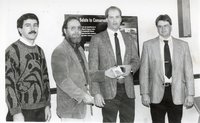 1995  Mike Lewitke, Jeff Bergman, Dean Brader and Brian Keitzer at Farmers Appriciation Banquet