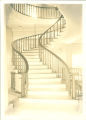 Spiral staircase in the Old Capitol, The University of Iowa, 1930s