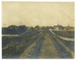 Ames &amp; College Railway tracks running through campus.