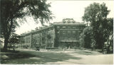 Main entrance to Currier Hall, The University of Iowa, 1930s