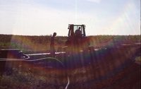Larry Braby's Farm Before and After a Wetland Construction Project.