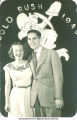 Couple posed for Homecoming photo, The University of Iowa, 1949