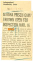 Algona prison camp thrown open for inspection March 16