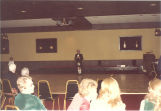 Man speaking at Scottish Highlander banquet, The University of Iowa, May 1978