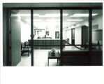 North side administrative offices in the Main Library, the University of Iowa, April 1970