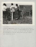 Group participates in the on-farm field demonstration. 