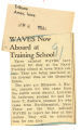 WAVES now aboard at training school