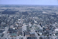 Aerial urban images of Centerville, Iowa.