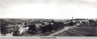 View of village from the woolen mill, Amana, Iowa, 1900s