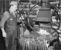 Otto Hall, Blacksmith