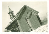 Danforth Chapel before moving to campus and construction, The University of Iowa, Jun. 30, 1950