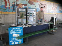 2014  Lake Geode Watershed display at Earth Day celebration.