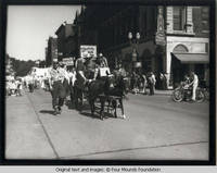 Dubuque parade with horse and wagon