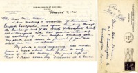The University of Wisconsin Madison Department of History Bascom Hall letter to Helen Patricia (Patsy) Wilson exchanging bookplates.