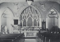 St. Paul Lutheran Church in Garnavillo, Iowa -1928 interior