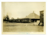 Passengers boarding the Ames &amp; College Railway.