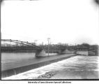 Powerhouse, Dam, and Burlington Street bridge, Iowa City, Iowa, 1900s
