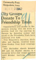 City groups donate to Friendship Train