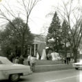 Beta Theta Pi lawn display of Let's Skin 'Em Again, 1961