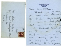 Elizabeth J. Etnier letter to Helen Patricia (Patsy) Wilson exchanging bookplates.
